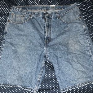 Levi's men's vintage 505 regular fit high waist denim shorts sz38
